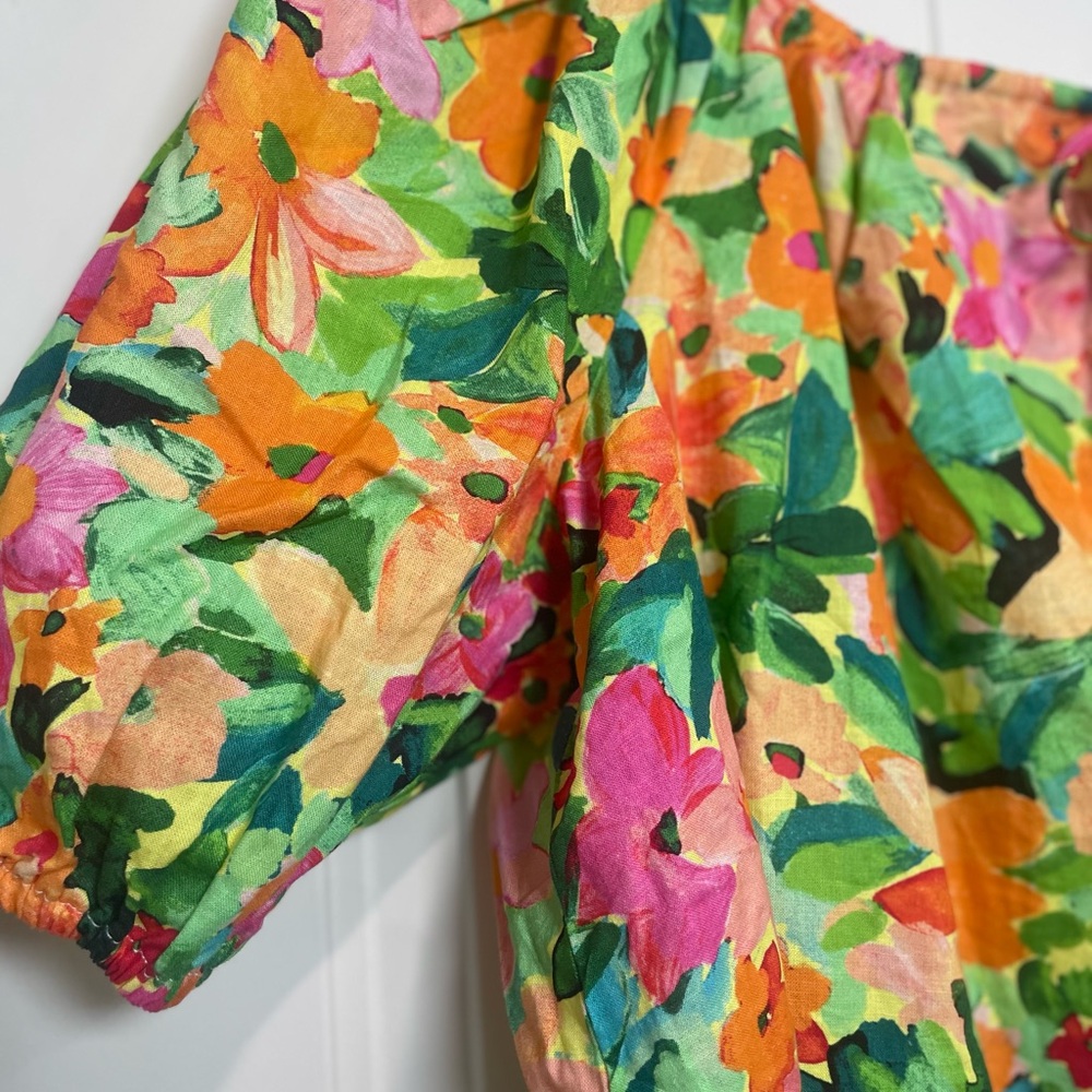 Sanctuary Square Neck Tropical Print Top - Picture 5 of 9